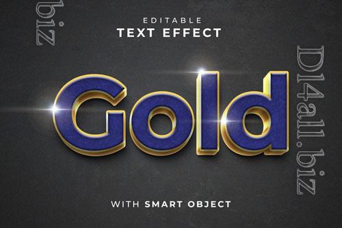 PSD gold text effect with smart object