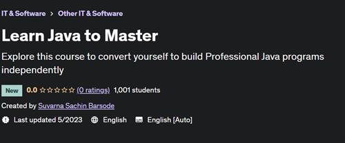 Learn Java to Master
