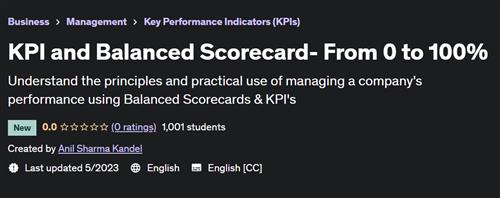 KPI and Balanced Scorecard–  From 0 to 100% |  Download Free