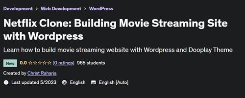 Netflix Clone Building Movie Streaming Site with Wordpress