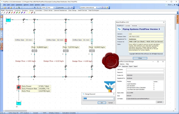 Flite Software Piping Systems FluidFlow v3.52