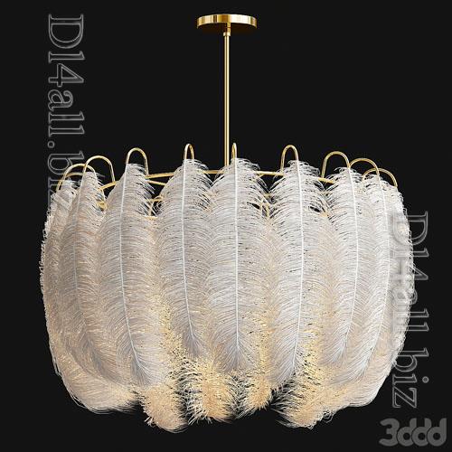 Feather Pendant Lamp - 3d model