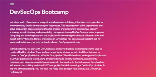 INE – DevSecOps Bootcamp