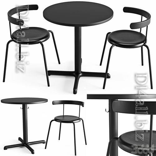 Table and Chair Stensele Yngvar - 3d model