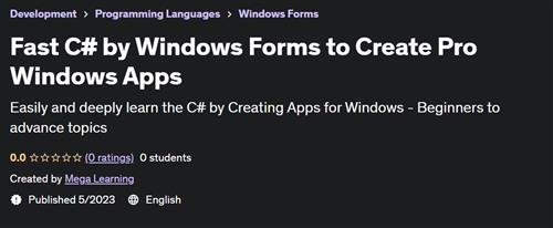 Fast C# by windows form pro apps