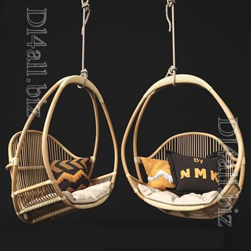 Hemmingway Hanging Chair - 3d model
