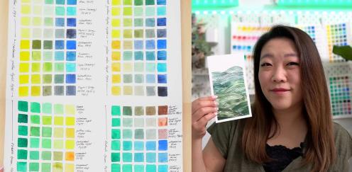 Color Palette Basics How to Mix and Paint with Watercolor Greens |  Download Free