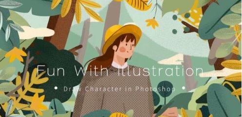 Fun with illustration Draw Character in Photoshop |  Download Free