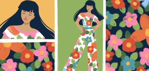 Drawing People in Pattern Outfits Practice Stylized Character Illustration |  Download Free