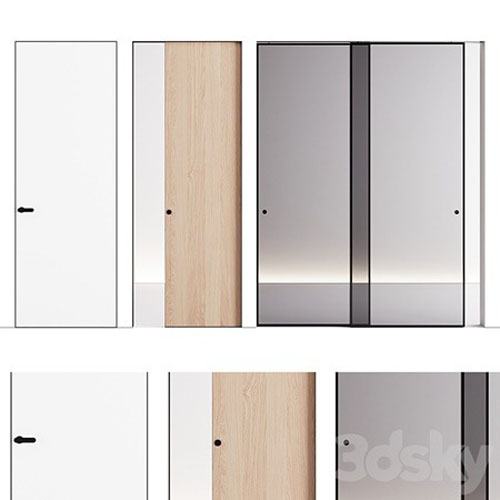 Lualdi doors set - 3d model