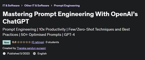 Mastering Prompt Engineering With OpenAI's ChatGPT |  Download Free