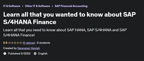 Learn all that you wanted to know about SAP S/4HANA Finance