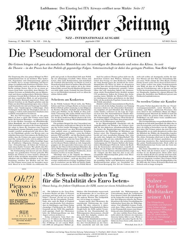 Neue Zürcher Zeitung International - 27. Mai 2023