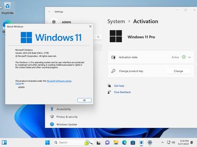 Windows 11 Pro 22H2 Build 22621.1778 (No TPM Required) Preactivated Multilingual (x64)