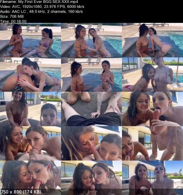 Dainty Wilder, Ryan Reid - Two Bikini Girls Suck One Cock [FullHD 1080p] - Amateurporn