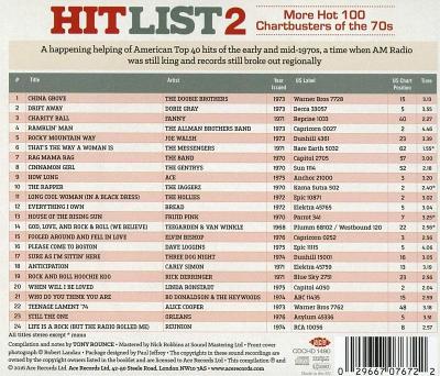 Hit List 2: More Hot 100 Chartbusters from the 70s (FLAC)