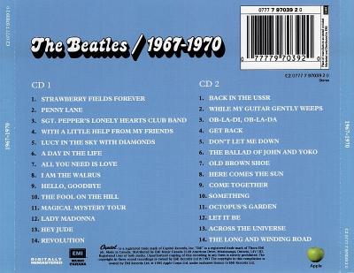 The Beatles - 1967–1970 (1973) (Blue Album, 2CD) FLAC