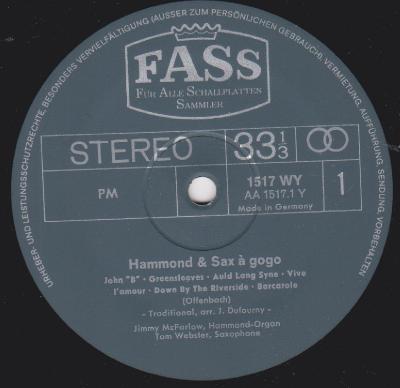 Jimmy McFarlow & Tom Webster &#8206;– Hammond & Sax &#192; Gogo